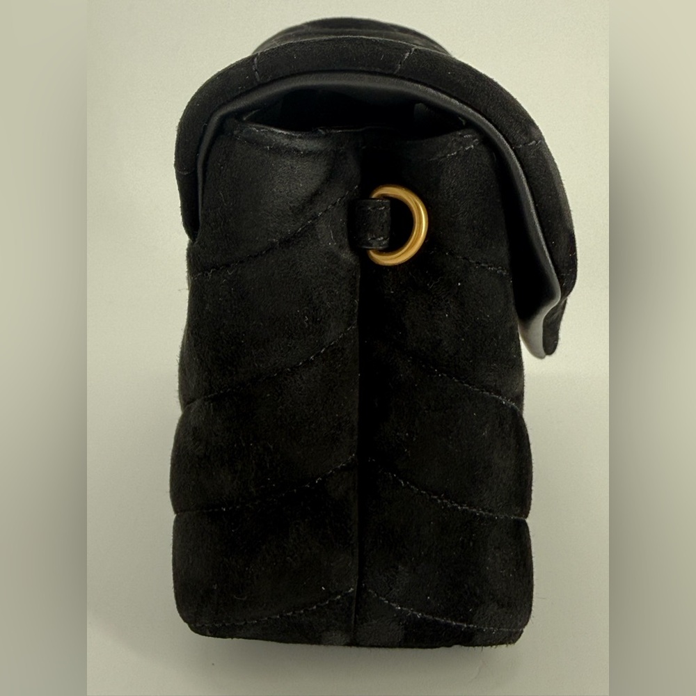 Sain Laurent Black Suede Loulou Toy Handbag - Picture 4 of 13